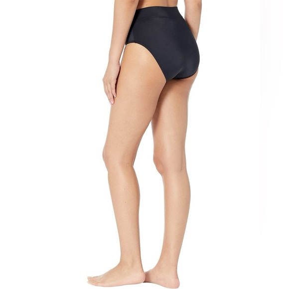 NWT L.L. Bean Women's BeanSport Swimwear, Mid-Rise Brief in black size 6 - Picture 3 of 7